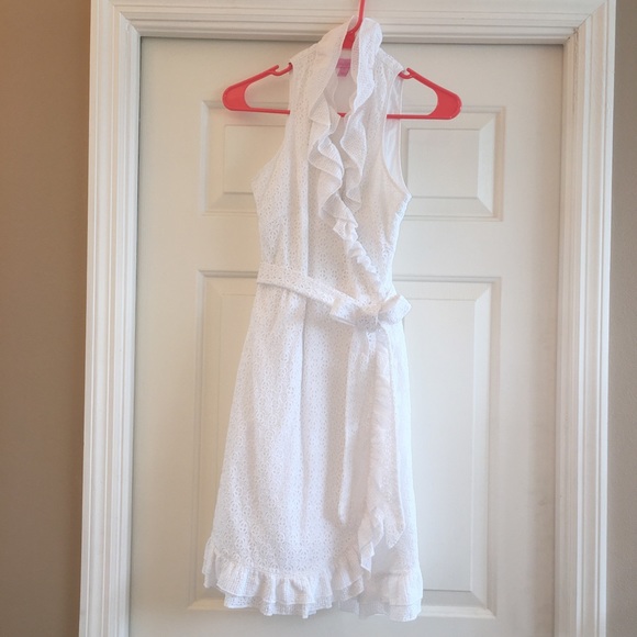 Lilly Pulitzer Dresses & Skirts - Lilly Pulitzer white eyelet ruffle dress, 6